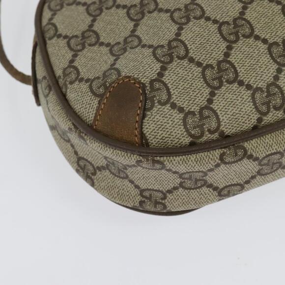 GUCCI GG Supreme Web Sherry Line Bag Pvc Beige Gold 89 02 066 - Picture 12 of 16